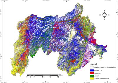 Identification of dominant tree species based on Resource-1 02D hyperspectral image data